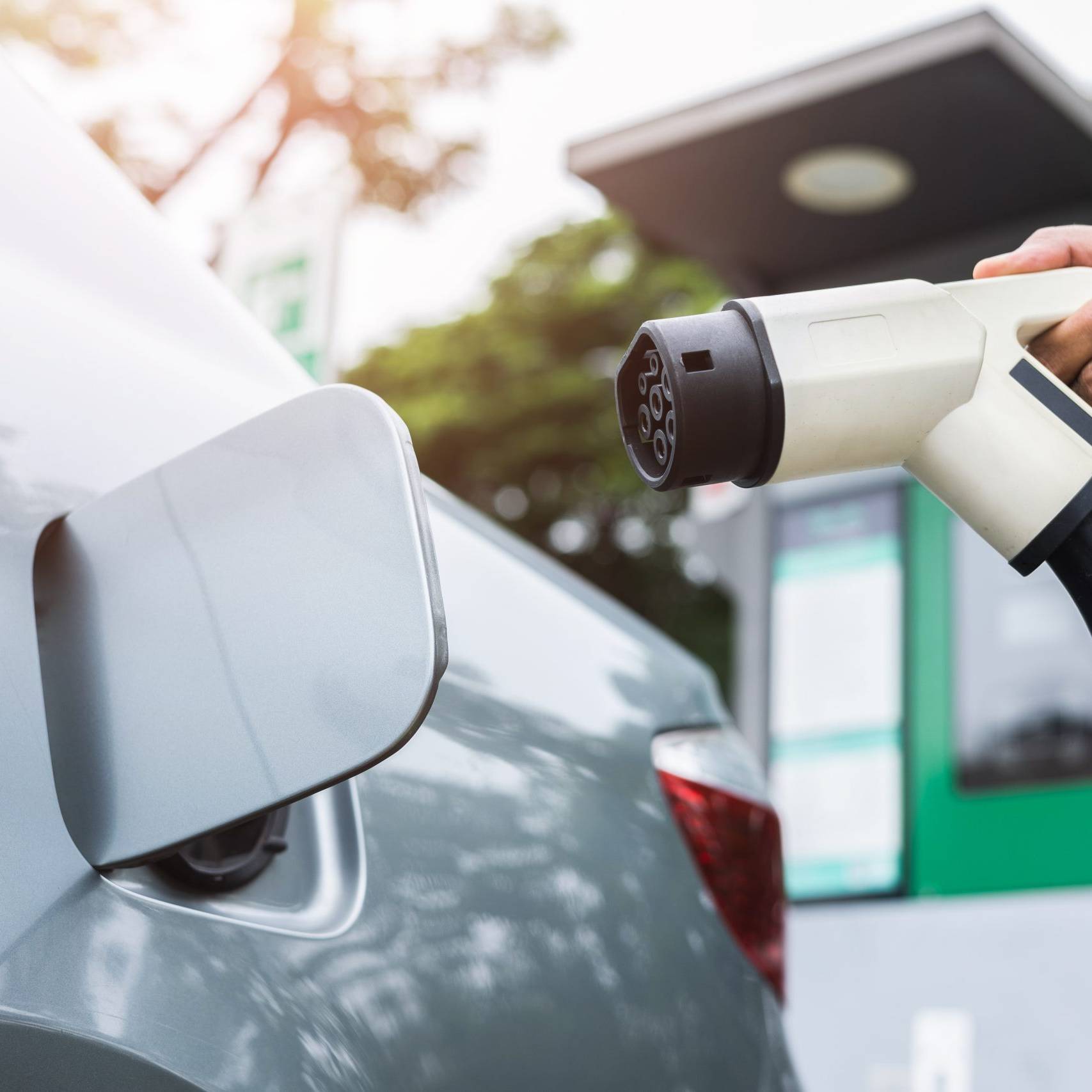 EV charging station card reader