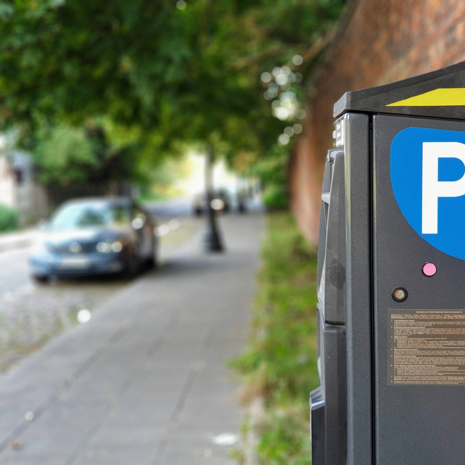 Outdoor parking payment kiosk